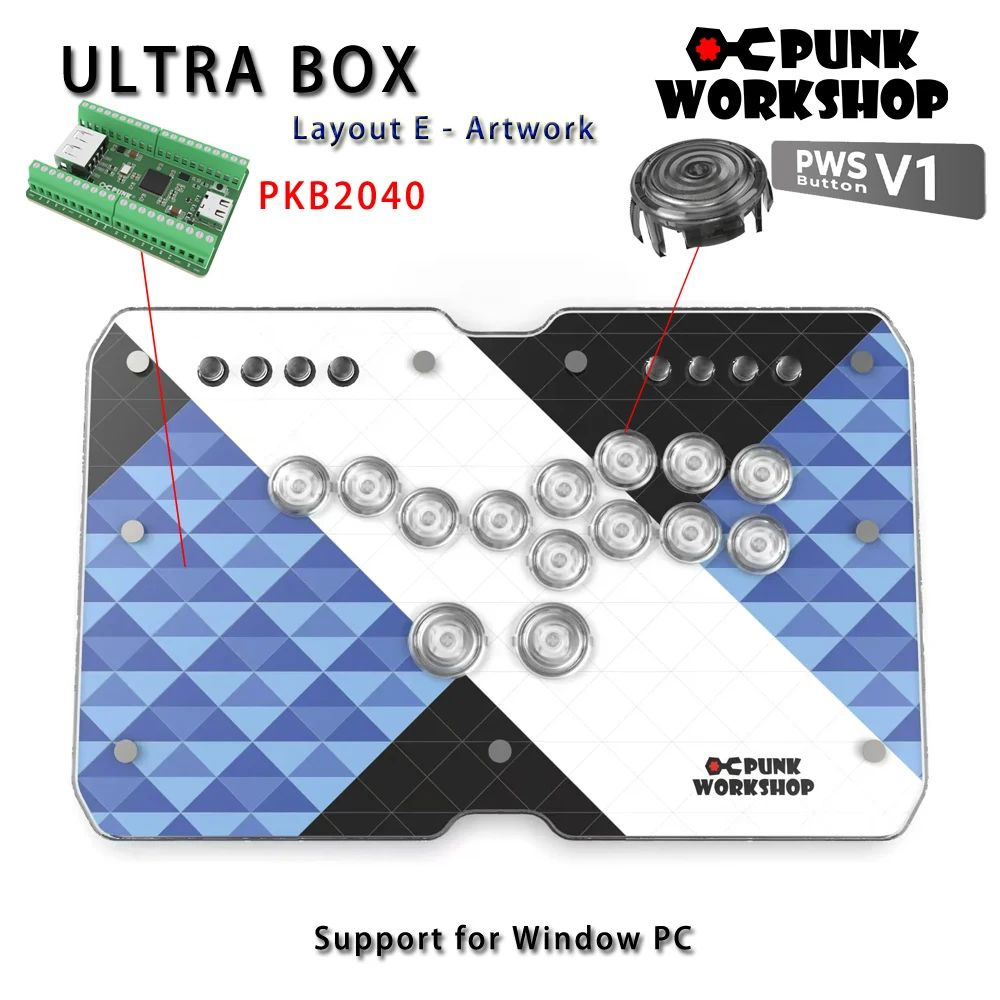 Макет контроллера Punk Workshop UltraBOX HitBox с поддержкой Макет контроллера Punk Workshop UltraBOX HitBox с поддержкой