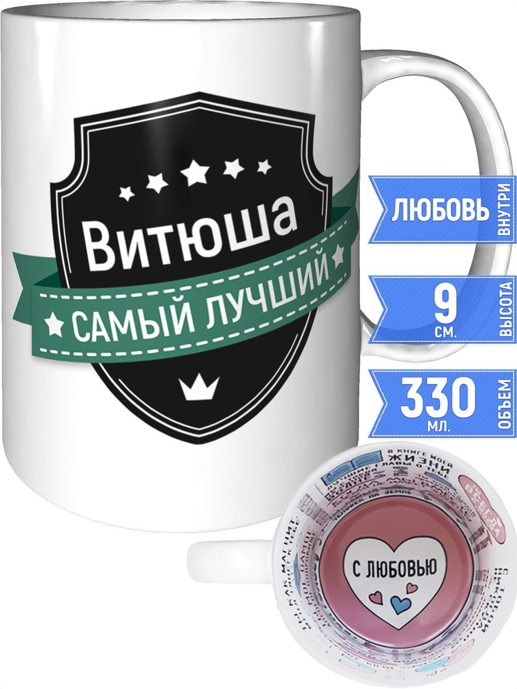 Кружка Витюша самый лучший - с любовью внутри #1