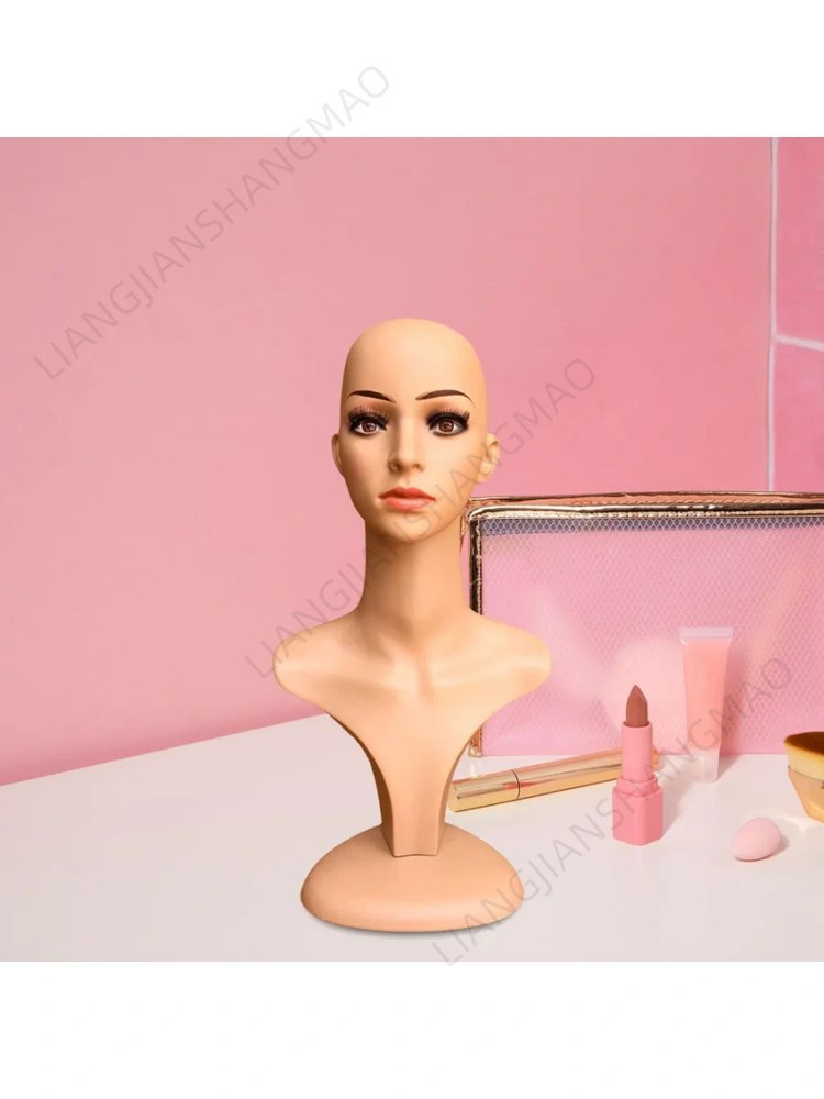 Модель дисплея парика женской головы манекена Высота 54см  #1