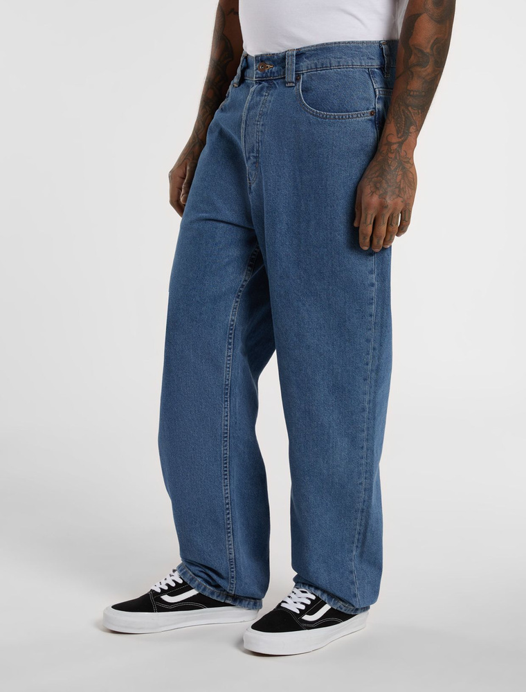 Джинсы Мужской Dickies синий Хлопок, размер 48 свободный Молния Средняя ...