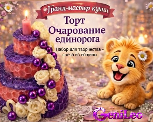 Торт очарование единорога #1
