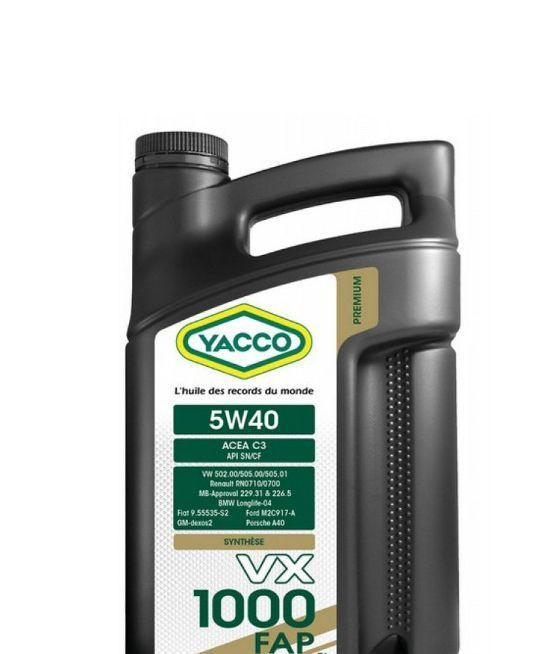 YACCO VX 1000 FAP 5W-40 Масло моторное, Синтетическое, 4 л #1