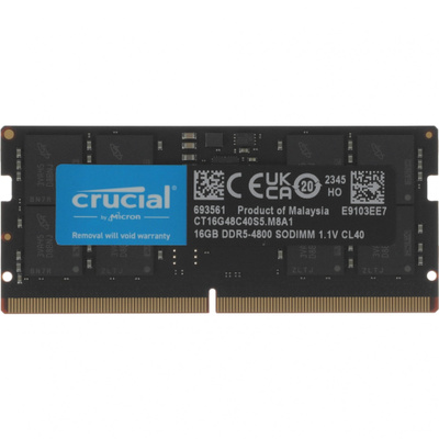 16 GB DDR5 4800MHZ Crucial (CT16G48C40U5) купить на OZON по низкой