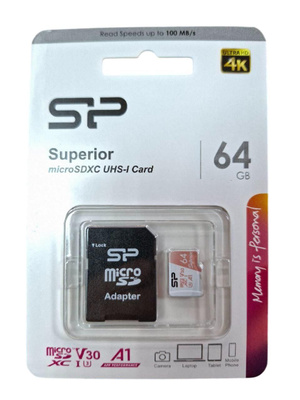MicroSD 64GB Silicon Power High Endurance - Mai più Video Persi