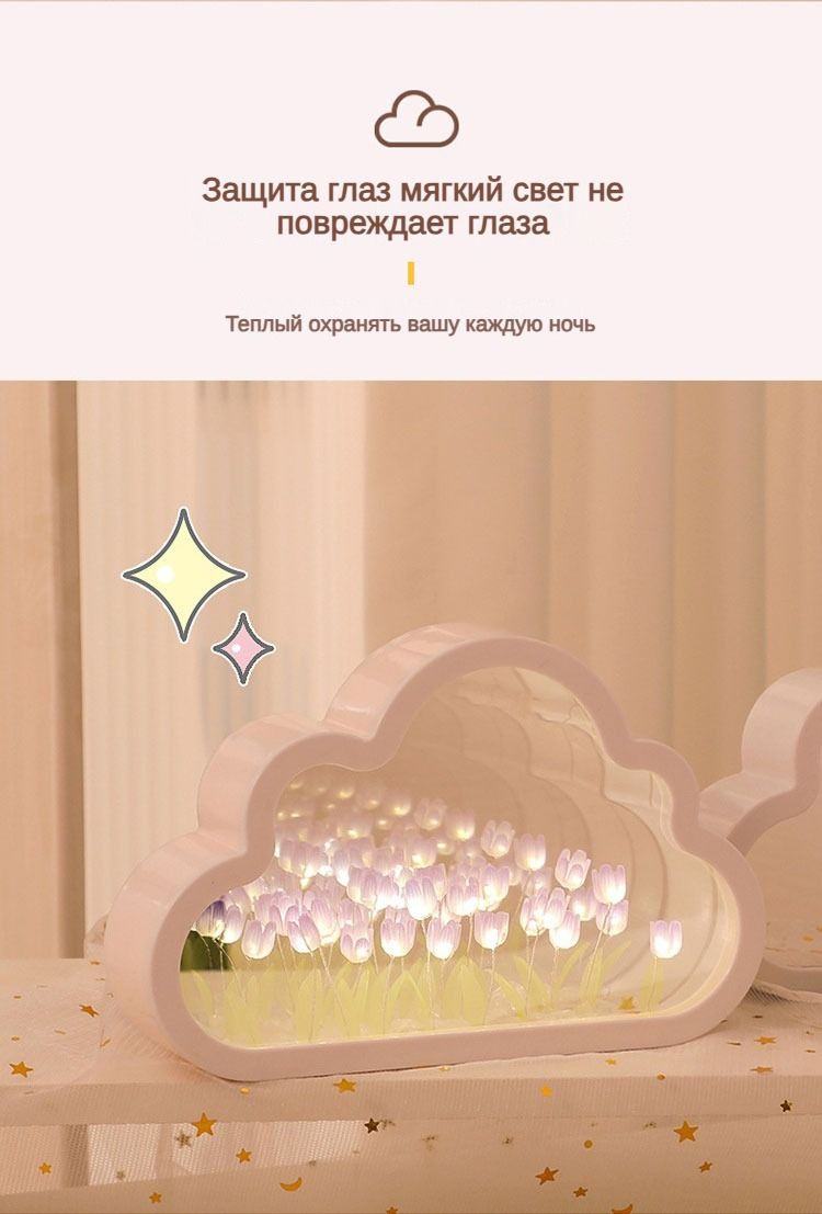 Купить Ночник с тюльпанами,подарок девушке,ночник для девочки diy,20 ...