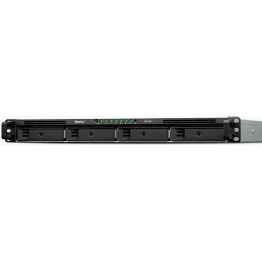 Сетевой накопитель NAS Synology RS826+ (1U Rackmount, AMD V1500B 4-Core, 4GB ECC RAM, 4xRJ45, 2xUSB3.2, PCIe Slot, Redundant Power), 4 ГБ