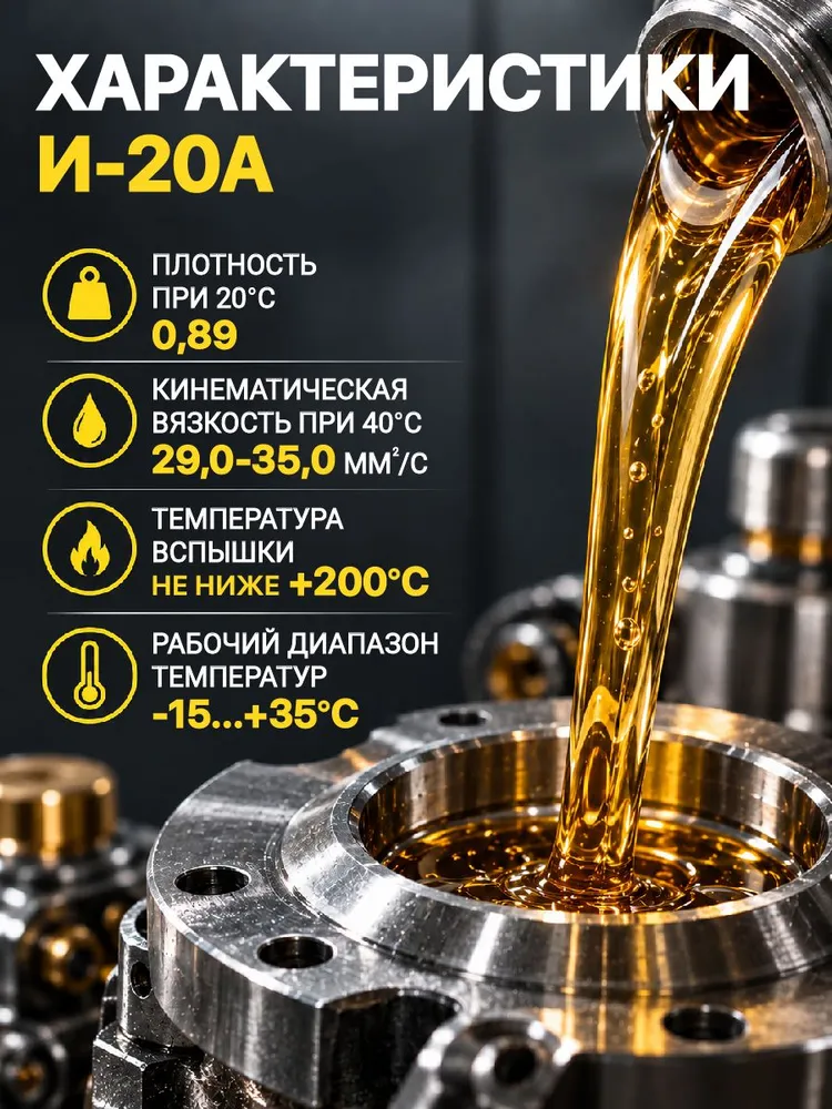 Масло индустриальное веретенное И-20А, минеральное, 5 л, OILRIGHT, 10 л, фото 2