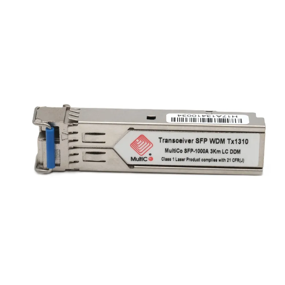 Трансивер MultiCo SFP-1000A 3km LC DDM Модуль SFP (SM) одноволоконный 1,25 Гб/с, разъём SC Tx/Rx 1310nm/1550nm, поддержка DDM, 1,25 ГБ, фото 3