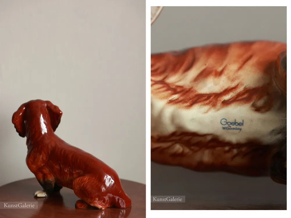 Фарфоровая статуэтка Goebel: Такса - Оригинал, Made in West Germany, вариант, фото 3