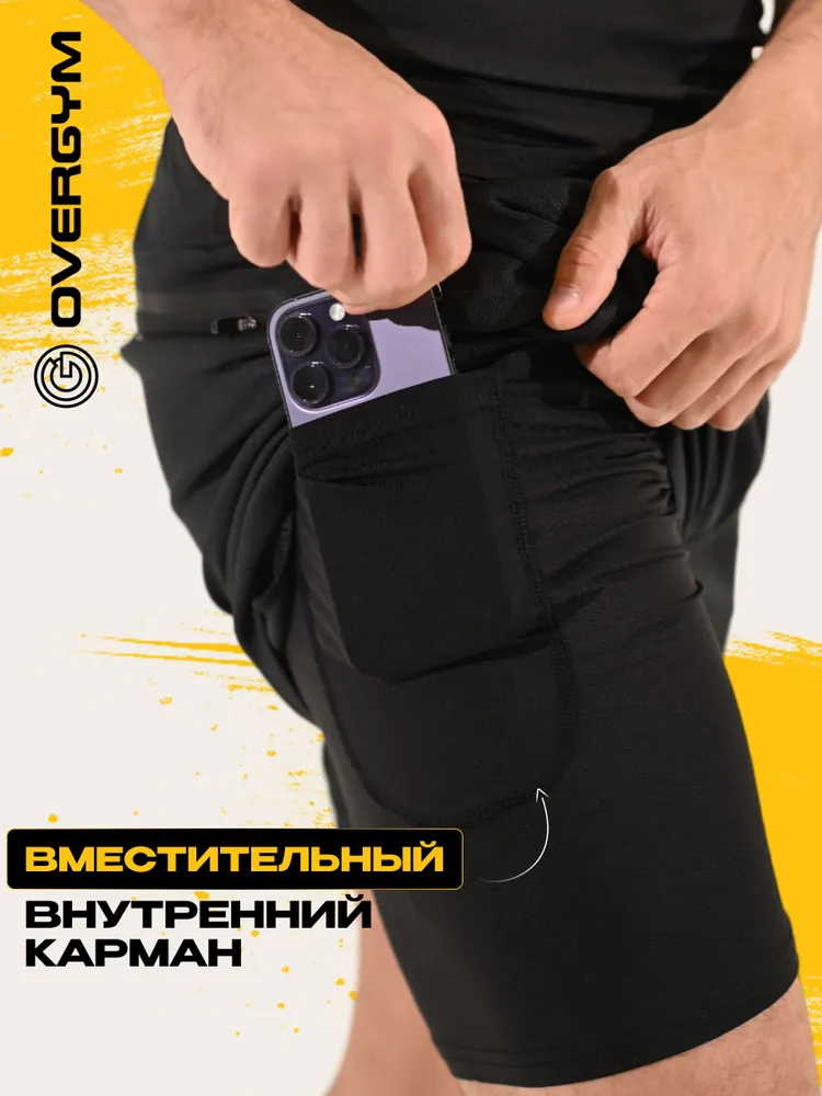 Шорты OVERGYM Тайтсы, 1 шт, 1 шт, фото 3