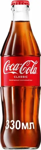 Газированный напиток Coca-Cola в стекле, 0,3 л