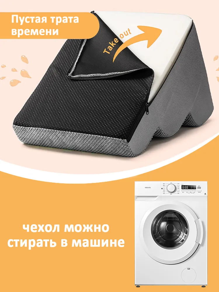 Лестница для собак, прикроватная, ступенька 3, лестница для маленьких собак, средних пород, противоскользящее дно,600X400X400MM,серый, серый, фото 6