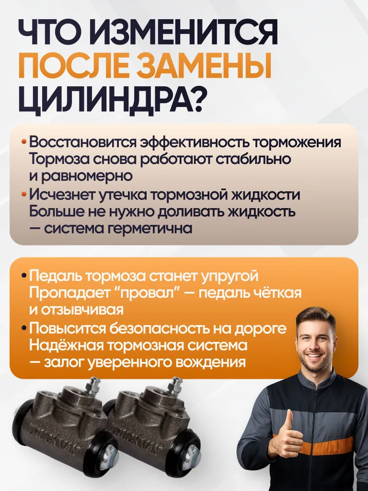Тормозной цилиндр задний 2шт подходит для ВАЗ лада гранта нива приора калина 2107 2110 2114 2121 абс, 2 шт, фото 3