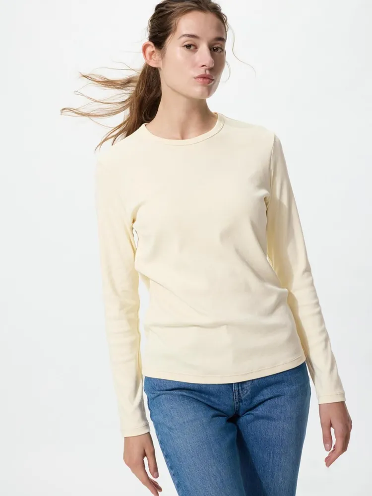 Футболка Uniqlo Женский Футболка с длинными рукавами 483468 1 шт