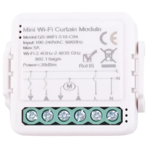 Tuya Smart WiFi Curtain Switch Module для электропривода рольставней Life APP Remote Control