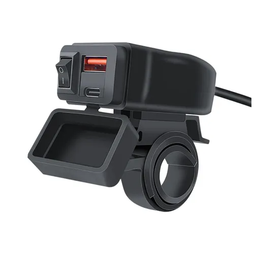 Универсальное Зарядное Устройство Для Мотоциклов USB+Type-C QC3.0 Водонепроницаемая Розетка