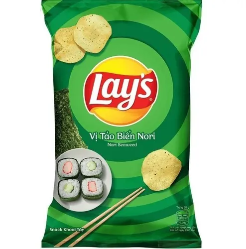 Картофельные чипсы Lay s со вкусом морских водорослей нори 54гр