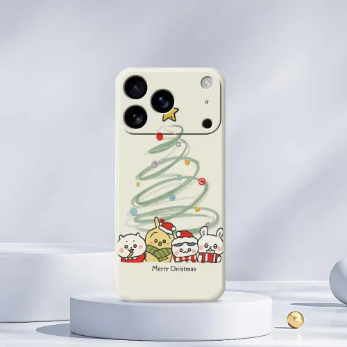 Мягкая оболочка из ТПУ в стиле рождественских милых питомцев защищает телефон от царапин и подходит