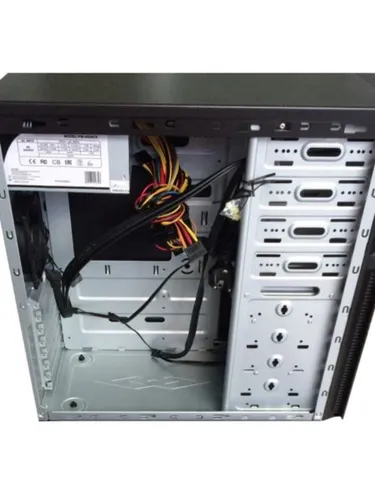 Компьютерный корпус MidiTower Powerman BA833 черный (без блока питания)