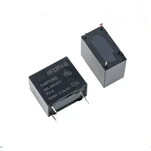 2pcs Реле HF32FV-G-5-HSTF 5VDC 10A 4 вывода 1НО (нормально разомкнутое) для бытовой техники
