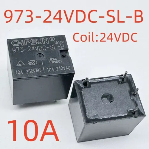 3pcs Реле 973-24VDC-SL-B, 24В DC, нормально замкнутый, 4 контакта (для электроники и бытовой техники