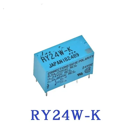 Реле электромеханическое RY24W-K, 8-контактное, 5 В постоянного тока