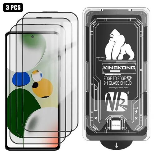 Для Redmi Note 12 Pro Speed 3 шт. легко устанавливаемая коробка без пыли 3D с изогнутыми краями HD г