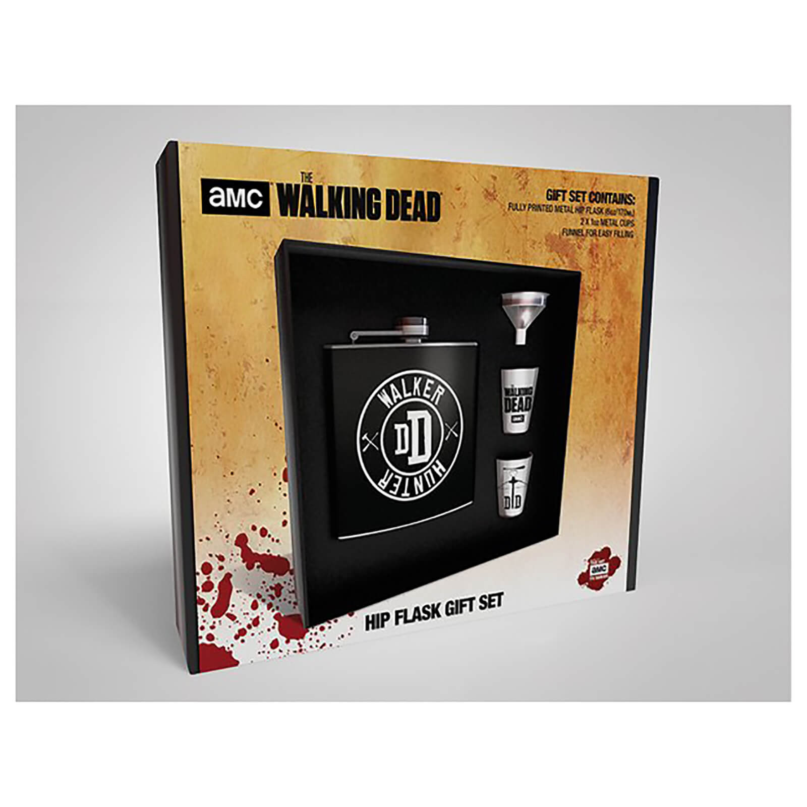 Ходячие мертвецы / The Walking Dead Подарочный набор с флягой и металлическими стаканчиками