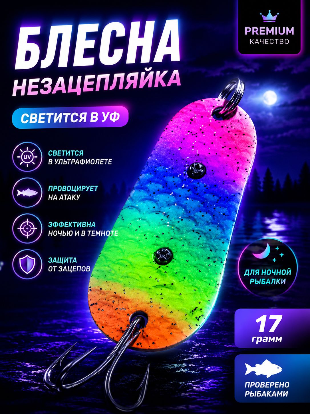 Блесна незацепляйка шторлинг на щуку и судака