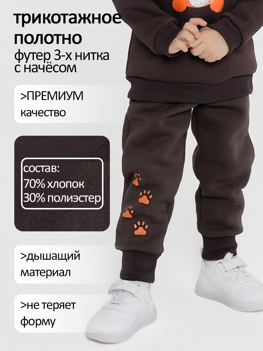 Брюки спортивные для мальчика с начесом