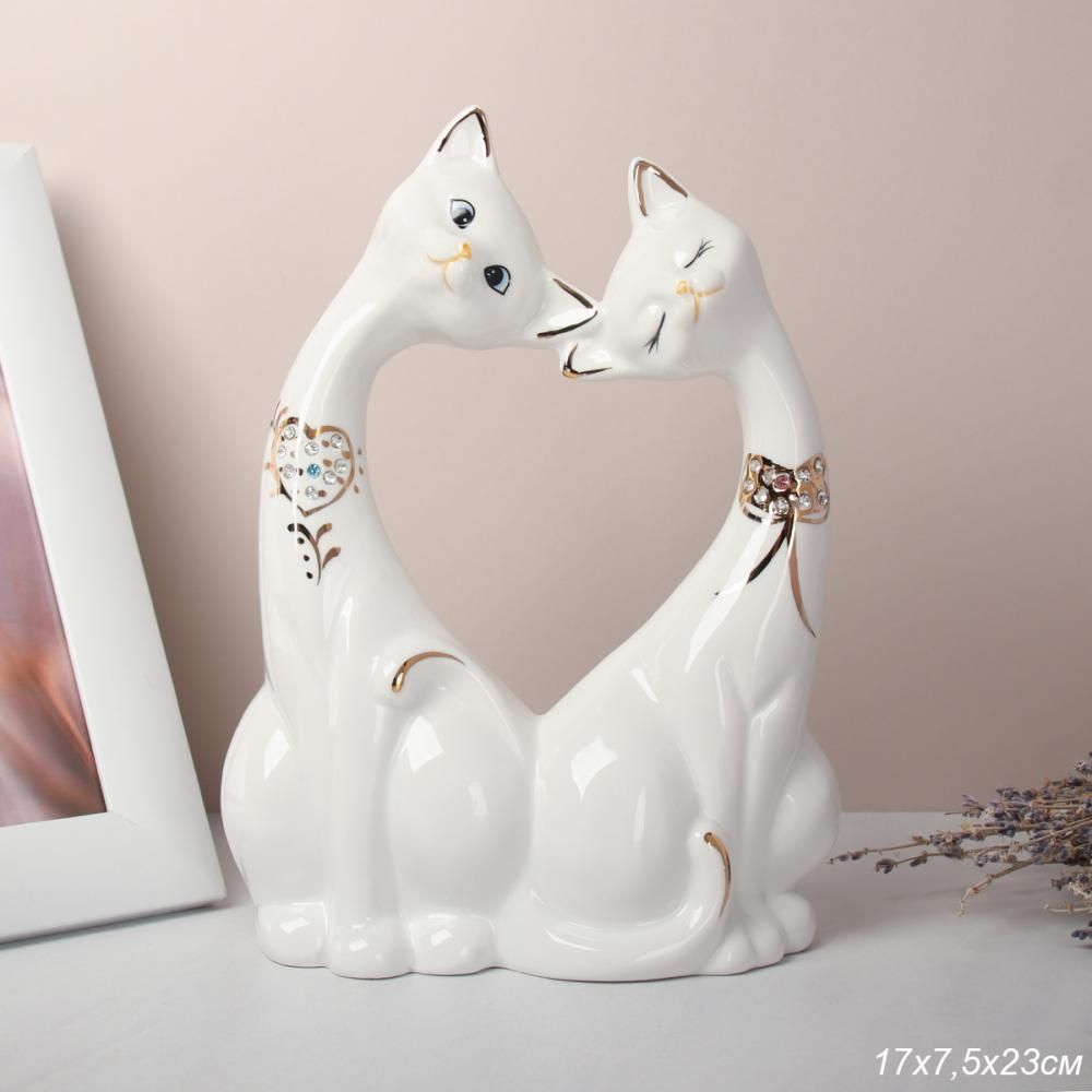 Статуэтка Кошечки, фарфор, 21,5 см