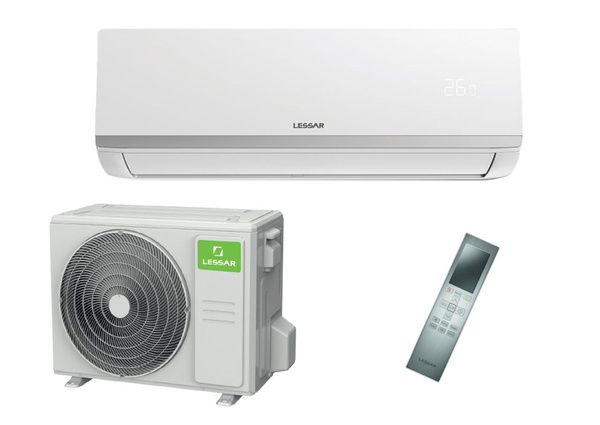 Сплит-система Lessar FlexCool 2025 LS-HE12KCE2B/LU-HE12KCE2B FULL DC инвертор класс А++ до 35м2, обогрев до -15, i-Feel, самоочистка, ионизатор, Wi-Fi, 3D поток 6 скоростей от 20дБ, гарантия 4г