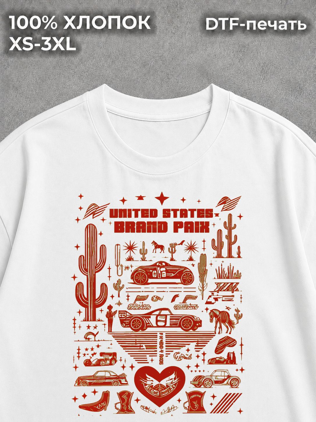 Футболка оверсайз United States Grand Prix