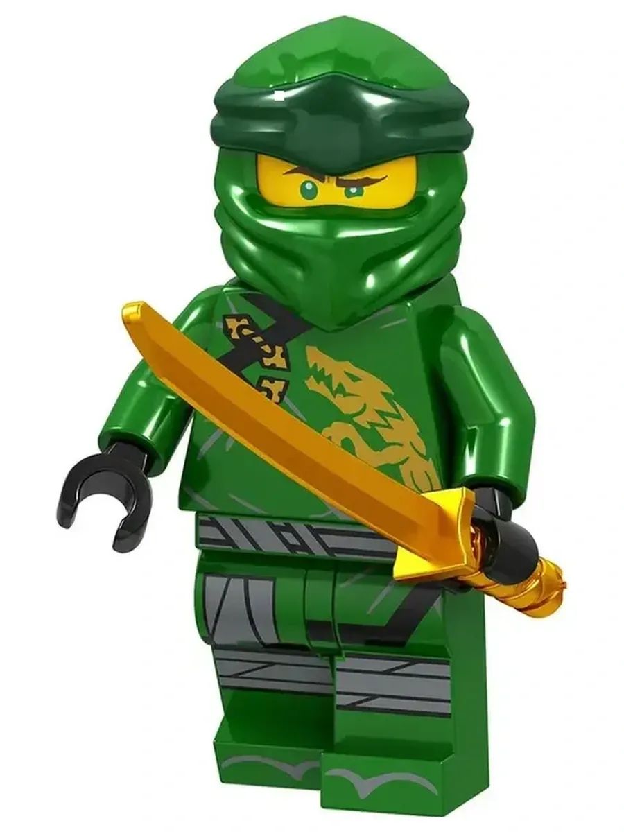 Фигурка Лойд в зелёном костюме ниндзя / Ниндзяго / Минифигурка Ninjago