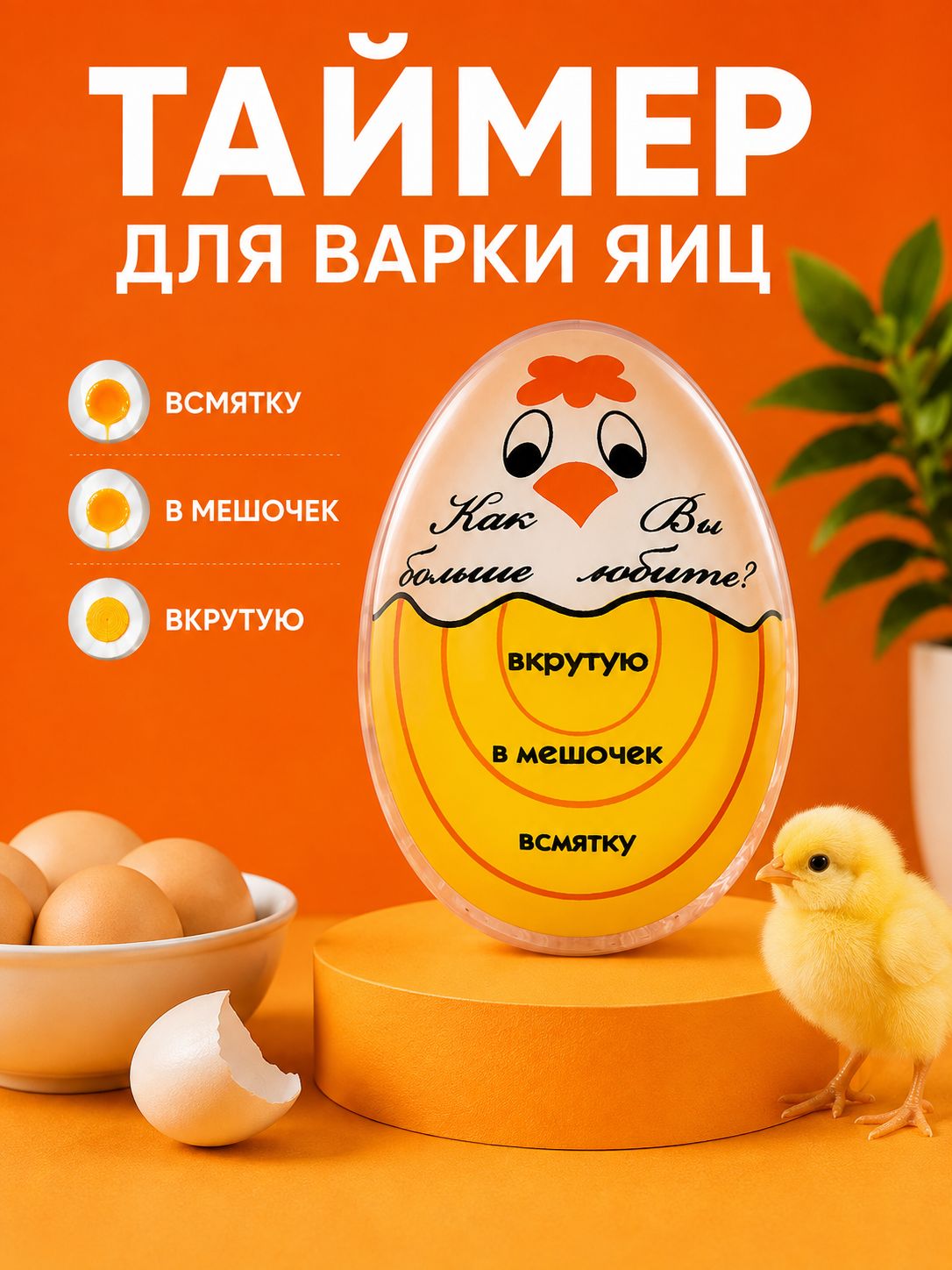 Таймер для варки яиц, механический