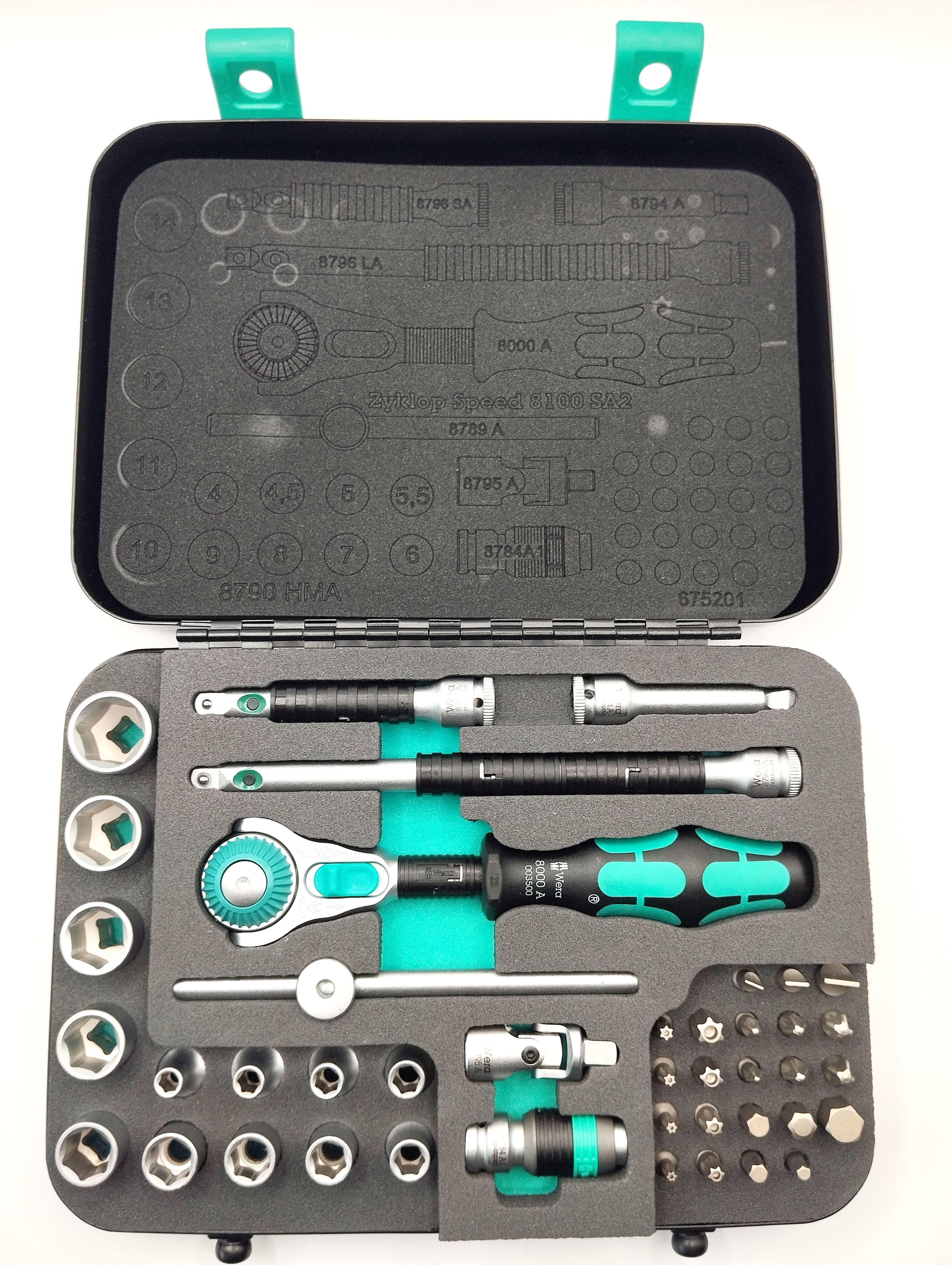Набор с трещоткой WERA Zyklop Speed 8100 SA 2 1/4