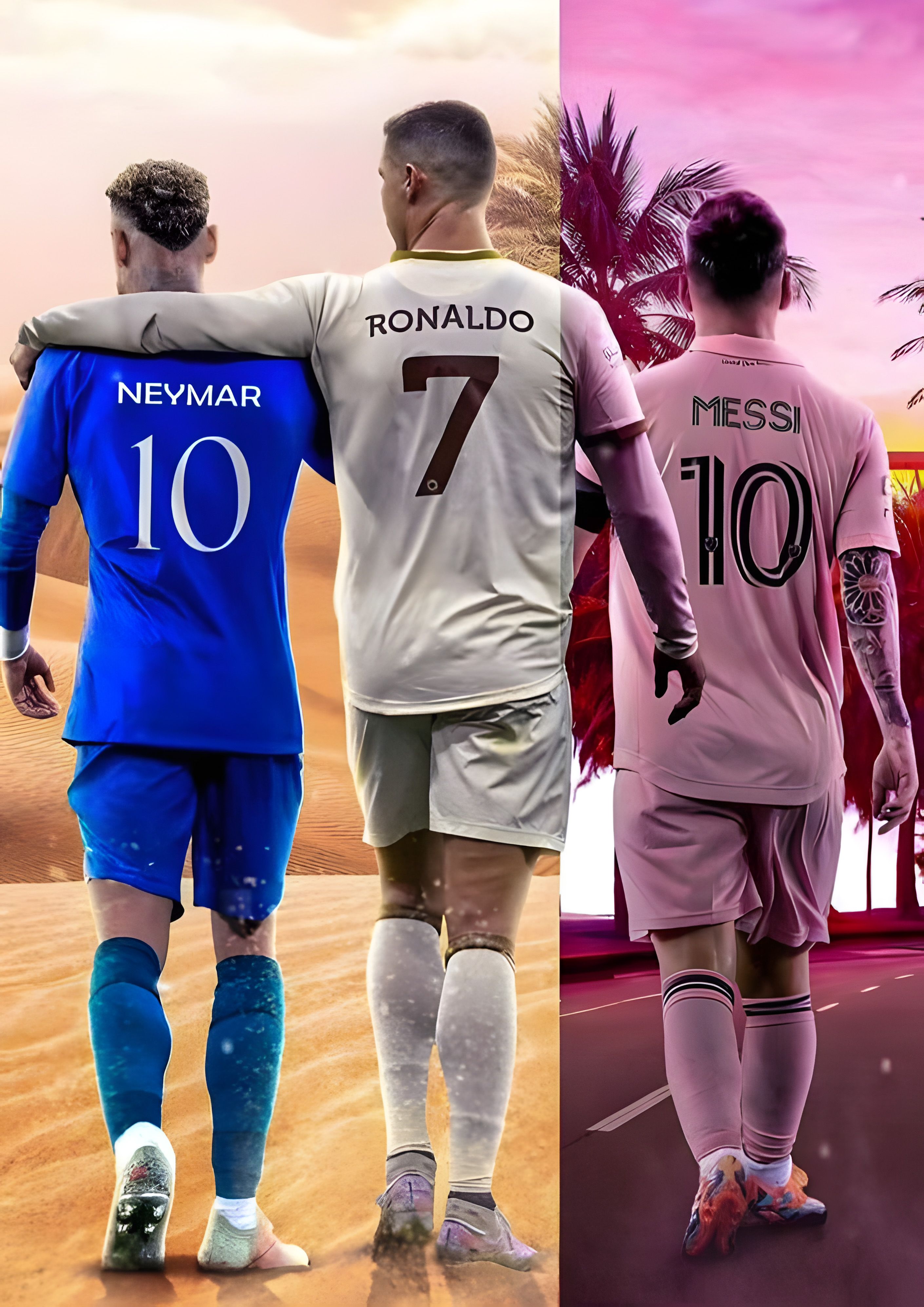 neymar messi ronaldo total goals