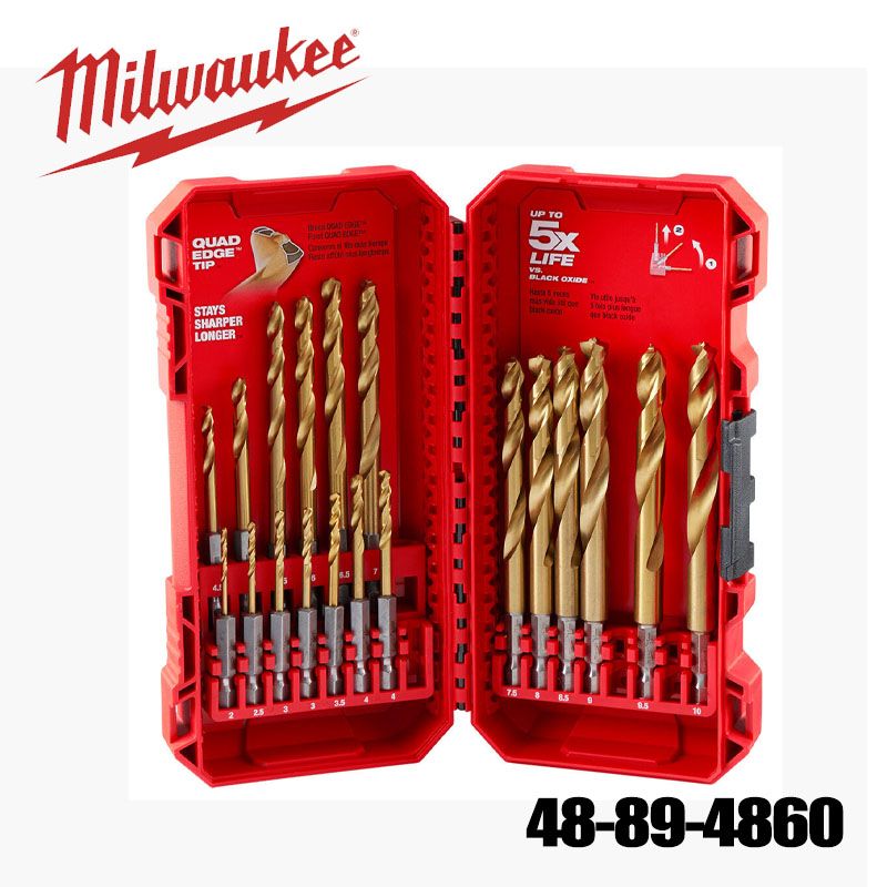 Milwaukee48-89-4860SHOCKWAVEКрасныйтитановыйкостюмHELIX-19шт