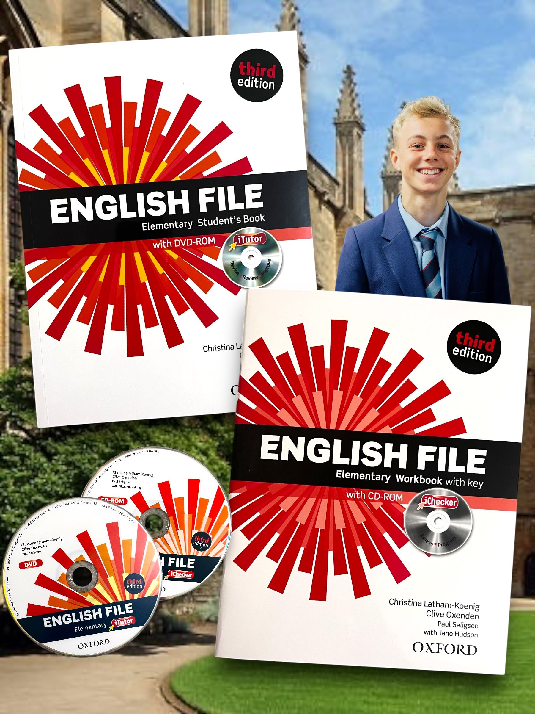 English File Elementary 3rd edition (Student's book + Workbook + диск ...