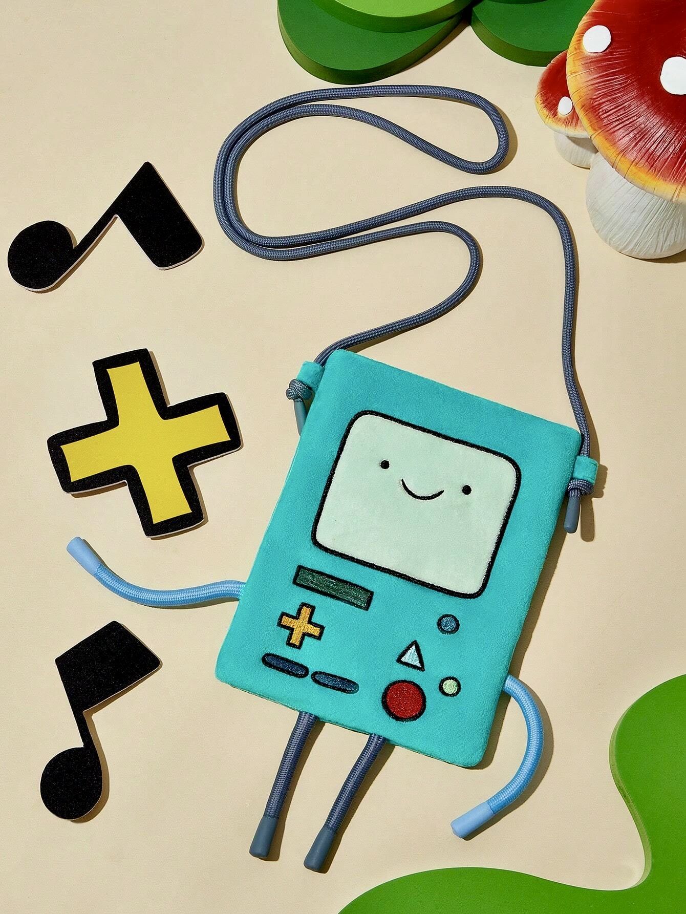 Время Приключений / Adventure Time Плюшевая кроссбоди-сумка в виде игрового консоли BMO