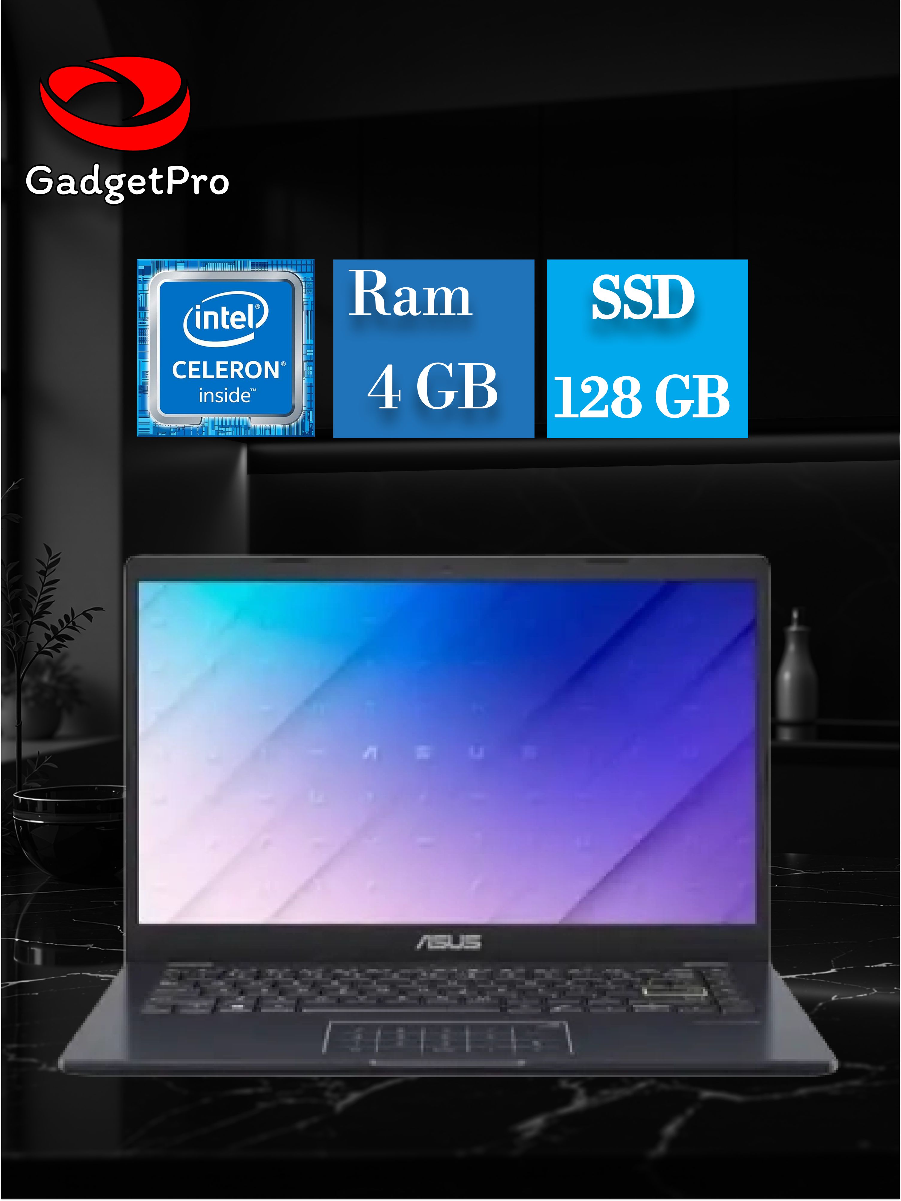 Ноутбук ASUS, 14.1, Vivobook E410M, Intel Celeron N4020, 4 ГБ