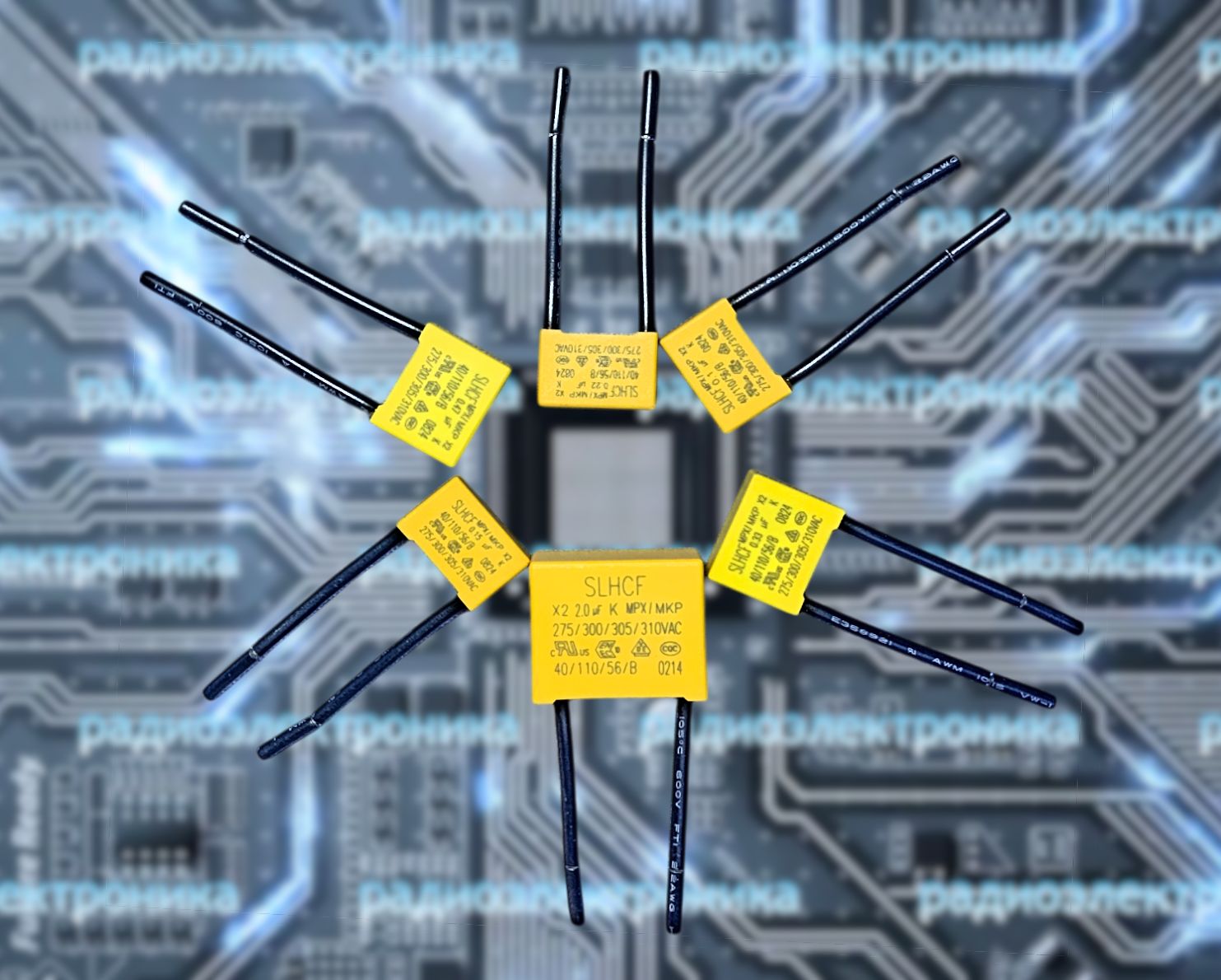 3шт.275в/0,47мкФ(uF)КонденсаторПолипропиленовыйпленочныйзащитныйспроводами