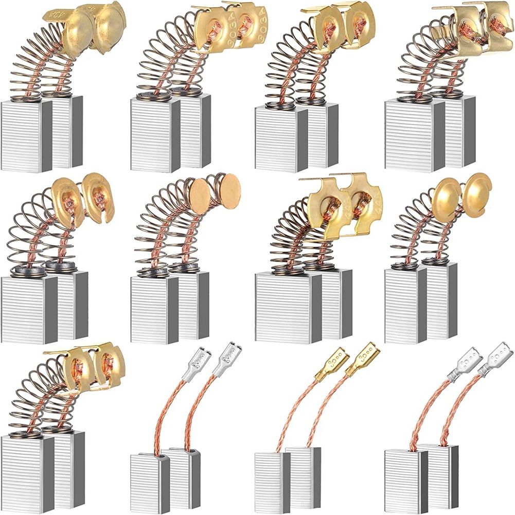 24шт.Щеткиэлектродвигателя,угольные,запасныечастидляэлектроинструментадляремонта,12разныхразмеров