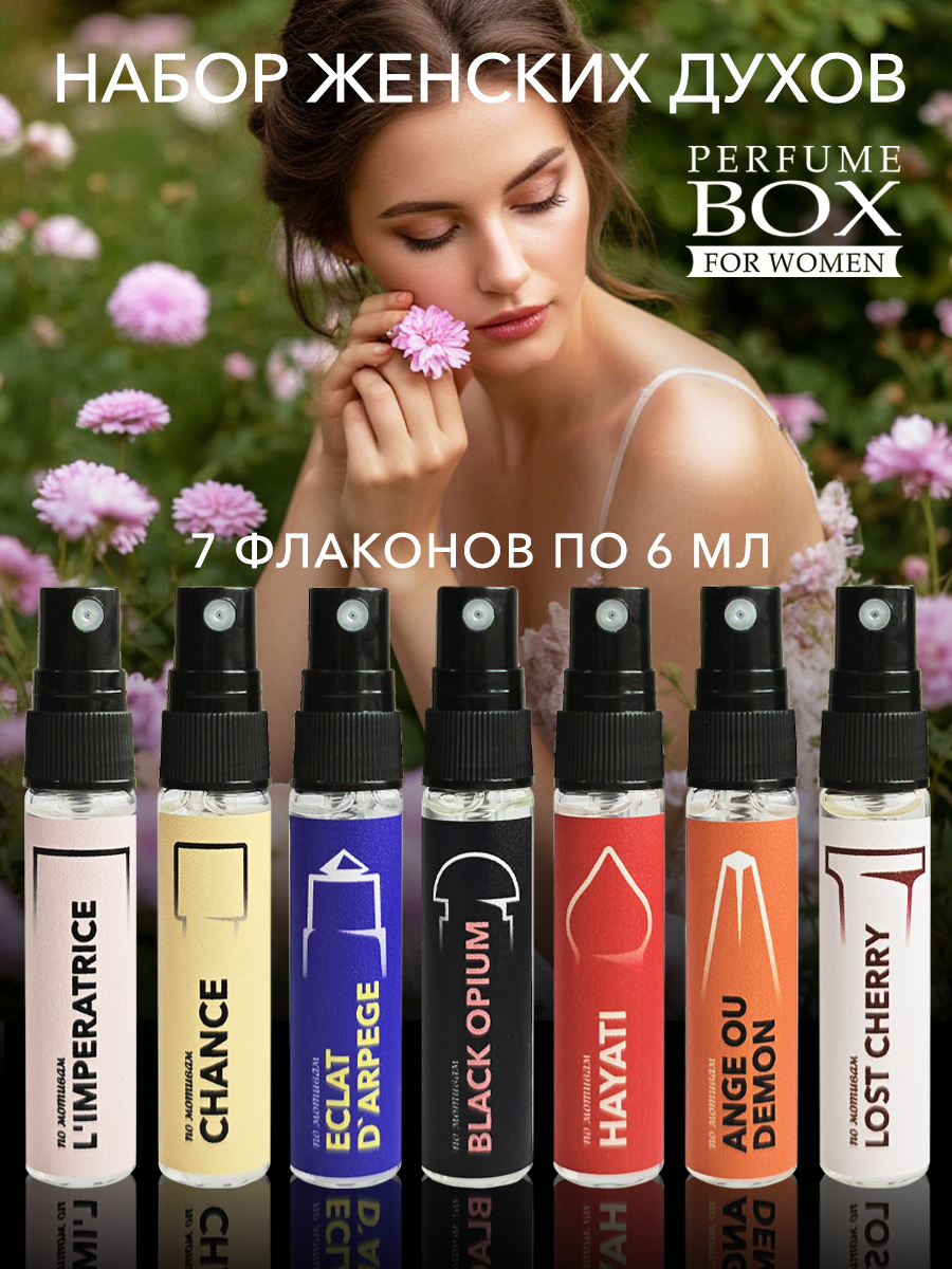 Духи женские стойкие набор пробников 42 мл 7 шт