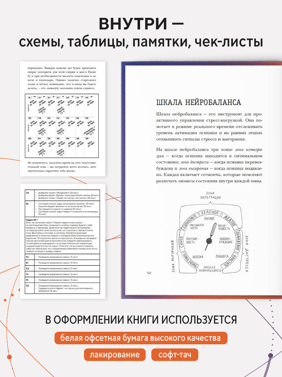 Просто космос. Нейроспринт. Как за 30 часов в месяц трансформировать свой мозг и жизнь + Просто космос. Нейроспринт. Мини-ежедневник | Simply Cosmic. NeuroSprint: How to Transform Your Brain and Life in 30 Hours a Month + Mini-Daily Planner - Ozon image 5