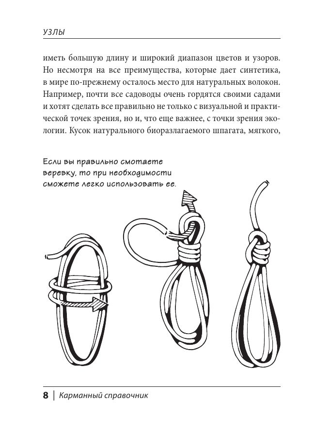 УЗЛЫ. Карманный справочник. 21 пошаговая инструкция | The Pocket Guide to Essential Knots: A Step-by-Step Guide to the Most Important Knots for Everyone - Ozon image 7