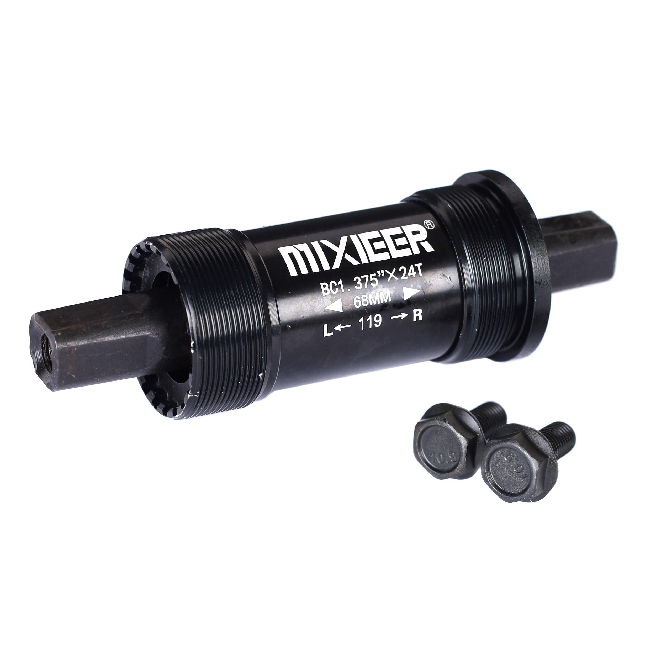 Каретка под квадрат картриджная, MIXIEER BB MX-A125 68x119, пром.подшипники, алюм.чашки и корпус.