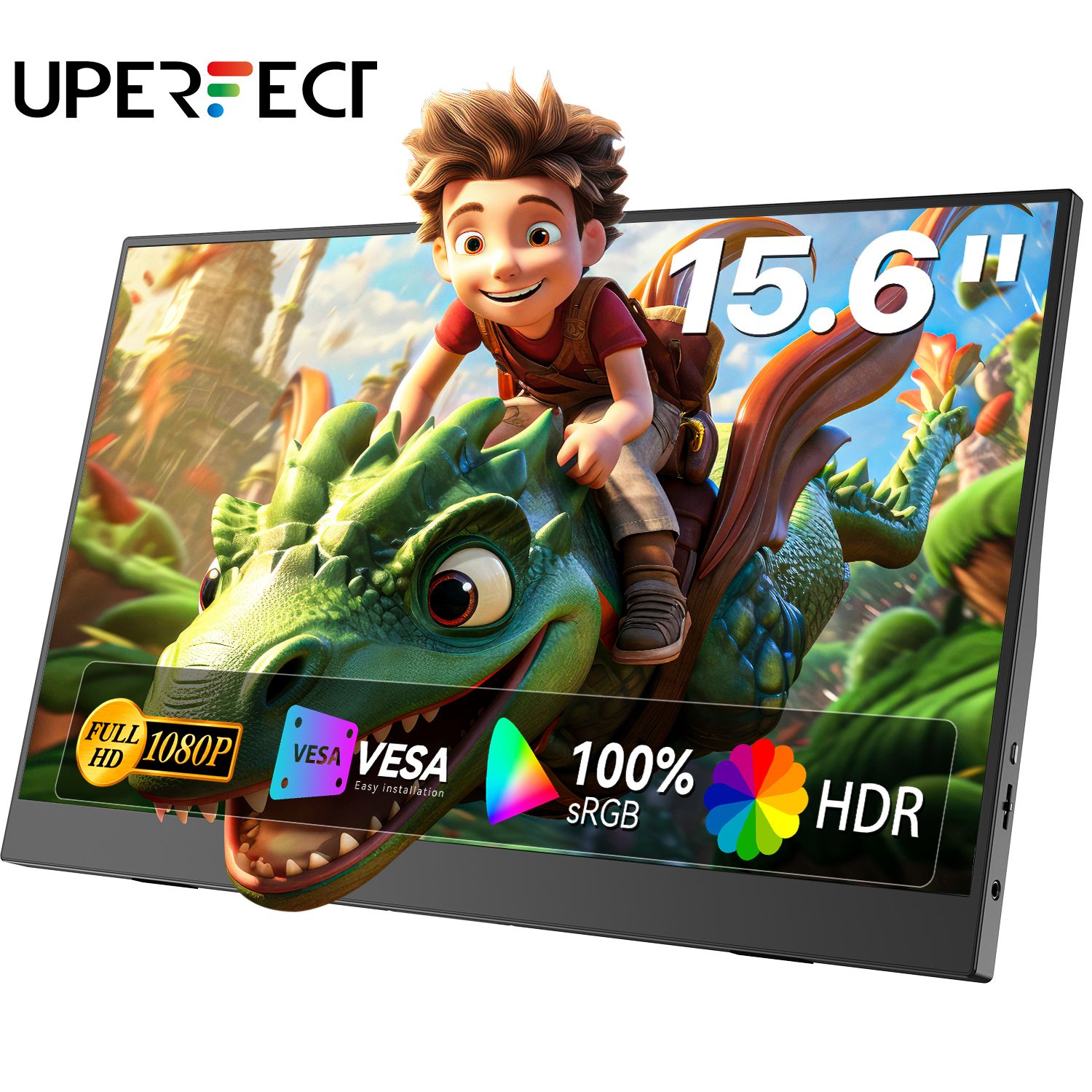 UPERFECT15.6"МониторпортативныйигровойT05FHD1920x1080,60Гц,IPS,IPS,1920x1080FullHD,60Гц,темно-коричневый