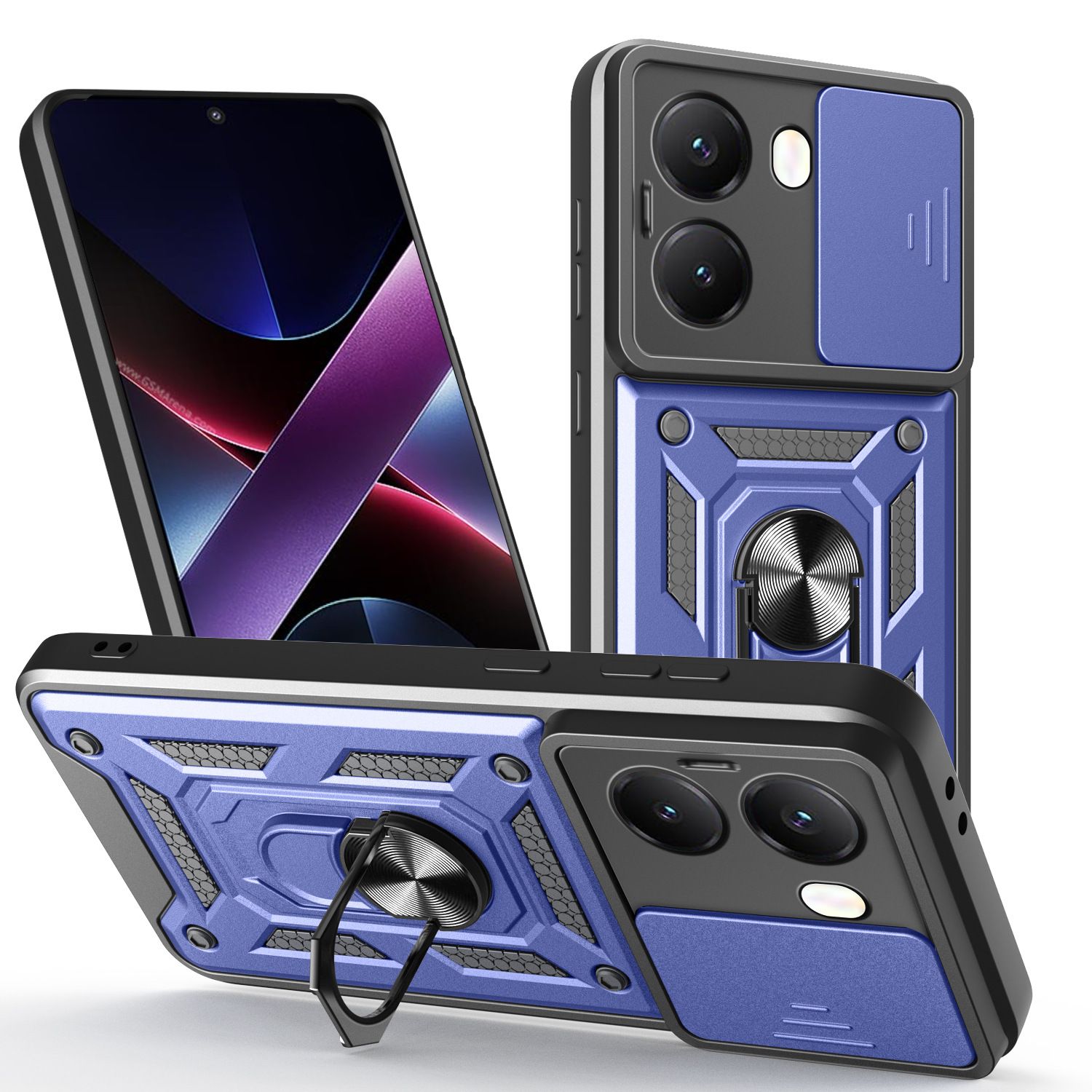 智能手机壳 用于 Poco X7 Pro, 聚碳酸酯, 蓝色