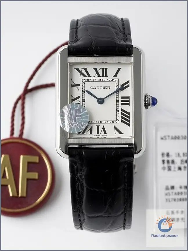 GARTIER Механические часы Cartier с римскими цифрами, женские белые часы 32,6 *25,7 мм, Европейская версия #1